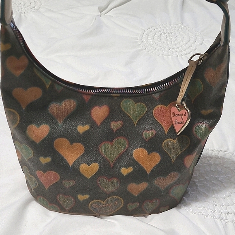 Dooney & Bourke Shoulder Bag with Heart Pattern